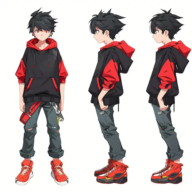 Desain karakter yang unik dan menarik Contoh desain karakter anime