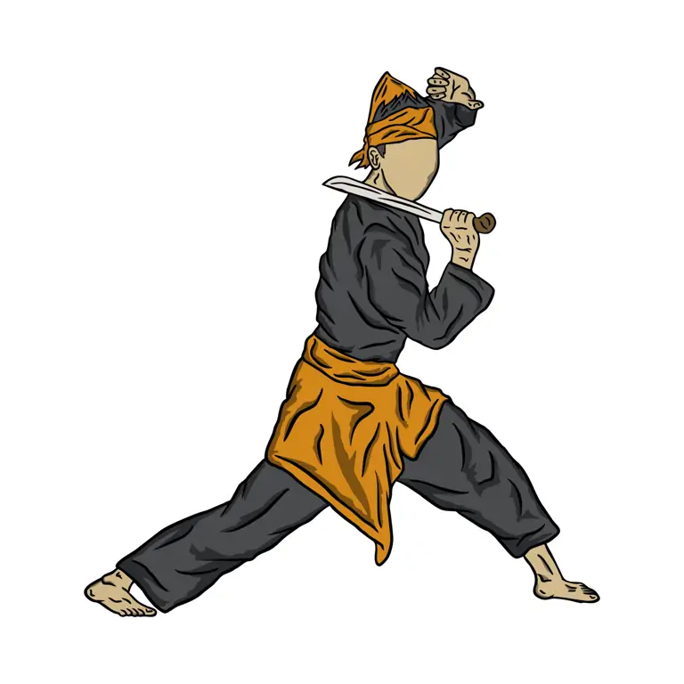 Animasi bergaya Pencak Silat Contoh animasi dengan gaya pencak silat