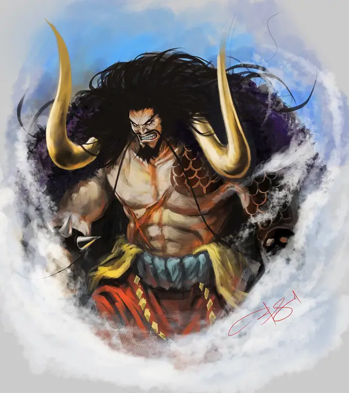 Karakter-karakter terkuat One Piece dalam sebuah ilustrasi Gambar beberapa karakter terkuat One Piece