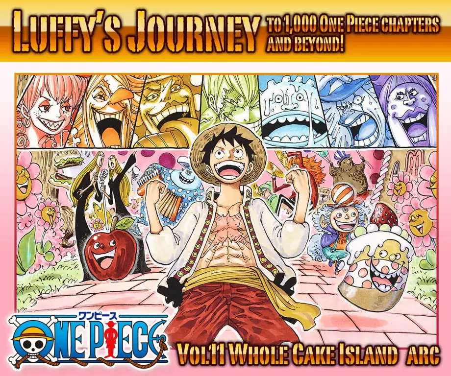 Petualangan di Whole Cake Island Gambar adegan di Arc Whole Cake Island