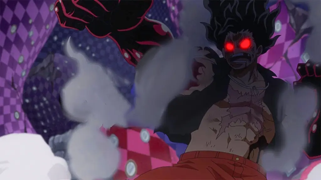Luffy menguasai Gear Fourth melawan Katakuri Luffy dan Katakuri bertarung sengit