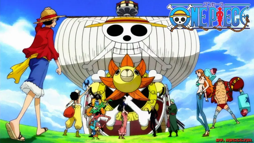 Petualangan di Atas Thousand Sunny Gambar kapal Thousand Sunny, kapal bajak laut Topi Jerami.