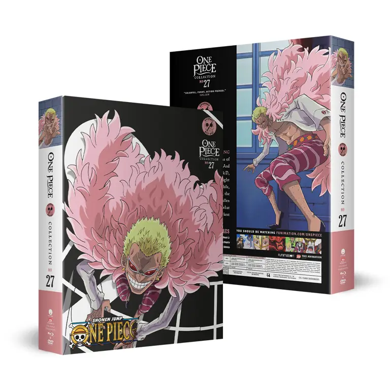 Koleksi One Piece dalam bentuk fisik Gambar koleksi DVD dan Blu-ray One Piece