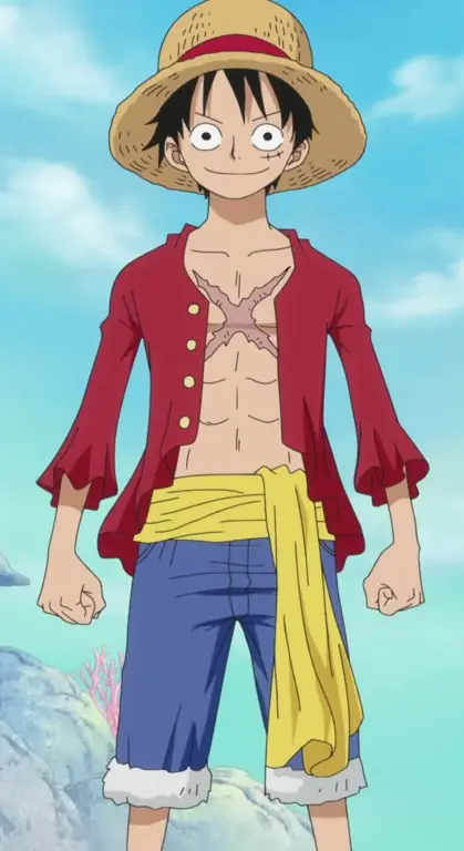 Luffy dan Mimpi Besarnya untuk Menjadi Raja Bajak Laut Gambar Monkey D. Luffy, karakter utama One Piece