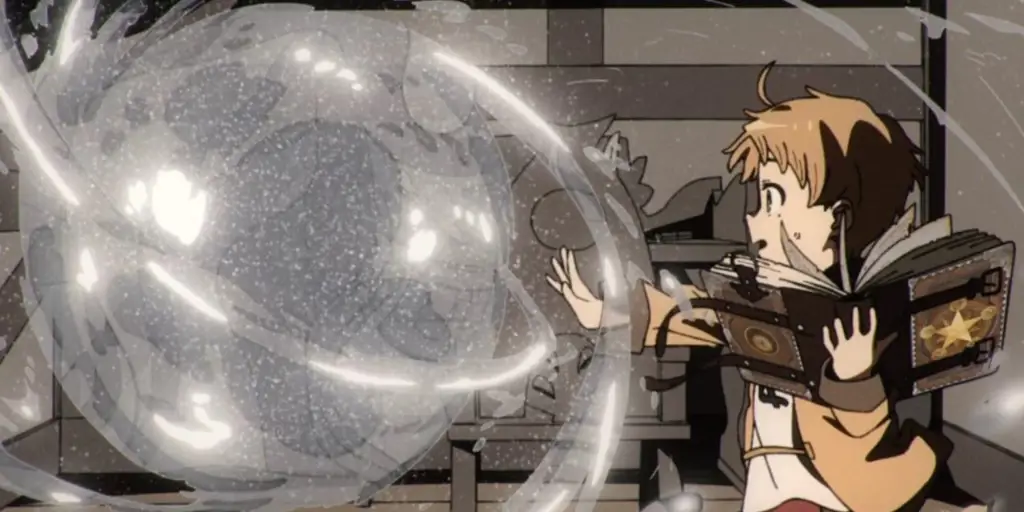 Ilustrasi mantra sihir yang spektakuler Gambar mantra sihir anime