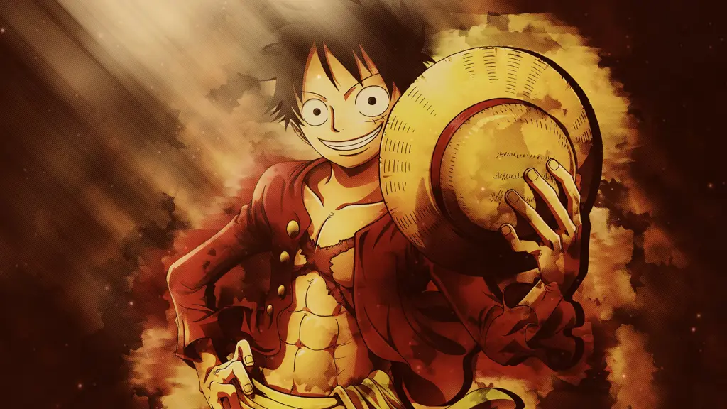 Luffy si Topi Jerami Luffy, karakter utama One Piece