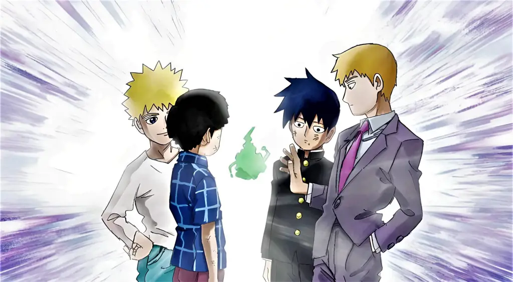 Kekuatan Psikis Mob yang Luar Biasa Gambar dari anime Mob Psycho 100