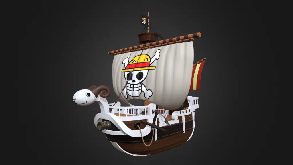 Kapal Going Merry, saksi bisu perjalanan kru Topi Jerami Gambar kapal Going Merry