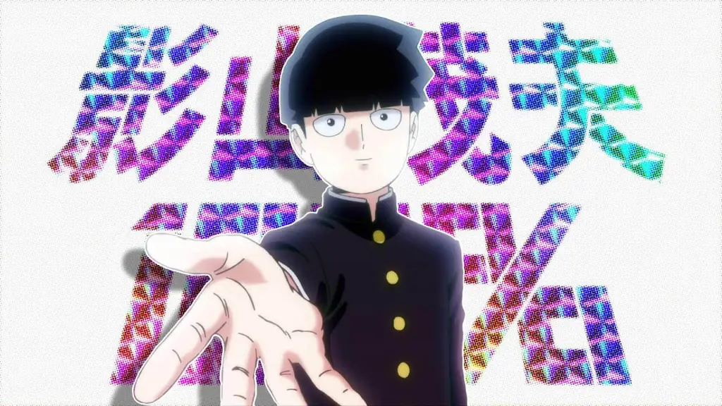 Adegan Mob Psycho 100 Gambar cuplikan anime Mob Psycho 100