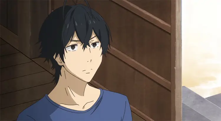 Perkembangan karakter yang penting Gambar yang menunjukkan perkembangan karakter dalam anime