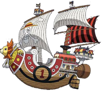 Kapal Thousand Sunny, kapal andalan Topi Jerami Gambar kapal Thousand Sunny