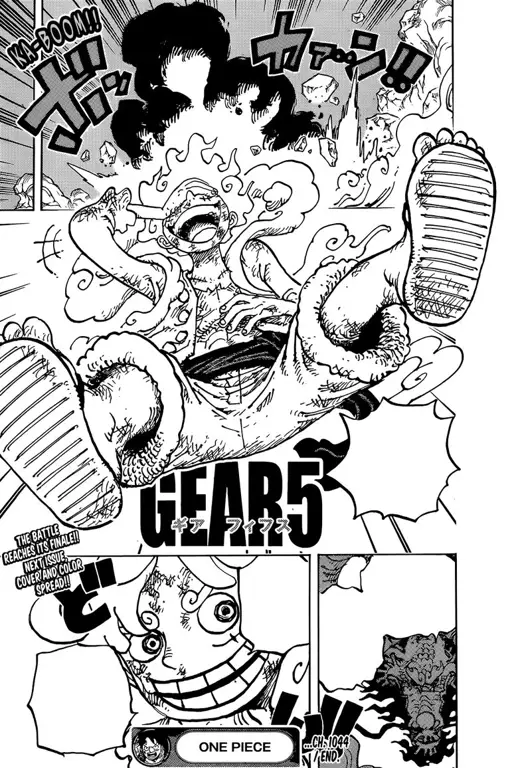 Panel-panel manga One Piece yang menampilkan detail gambar yang luar biasa Gambar panel-panel manga One Piece yang penuh detail
