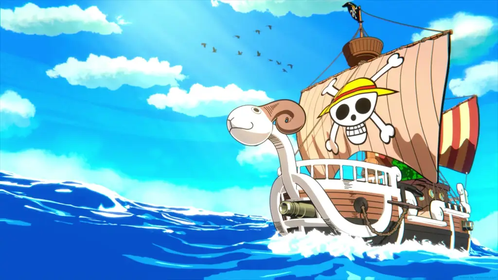 Kapal Going Merry, kapal pertama kru Topi Jerami Gambar kapal Going Merry