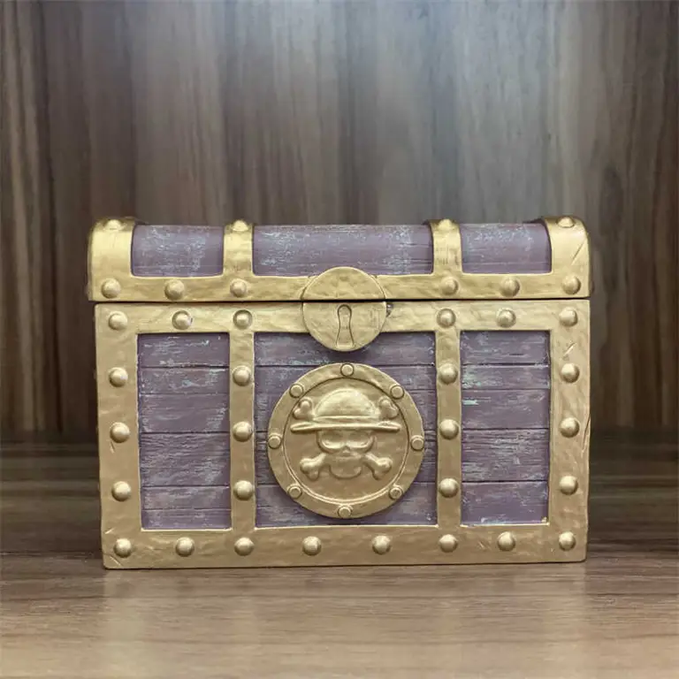Harta Karun One Piece: Petualangan Tanpa Batas Gambar peti harta karun One Piece yang penuh dengan emas dan perhiasan