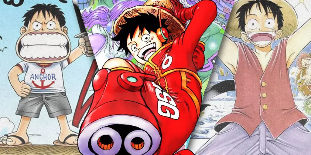 Petualangan Luffy dimulai Luffy di awal episode One Piece
