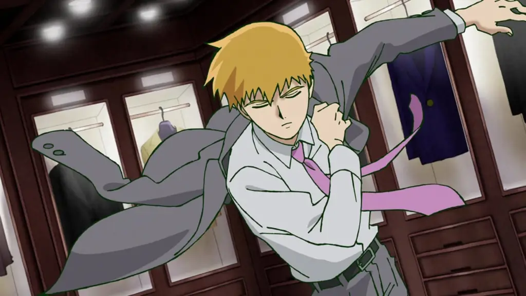Mob dan kekuatan psikisnya yang luar biasa Gambar cuplikan anime Mob Psycho 100