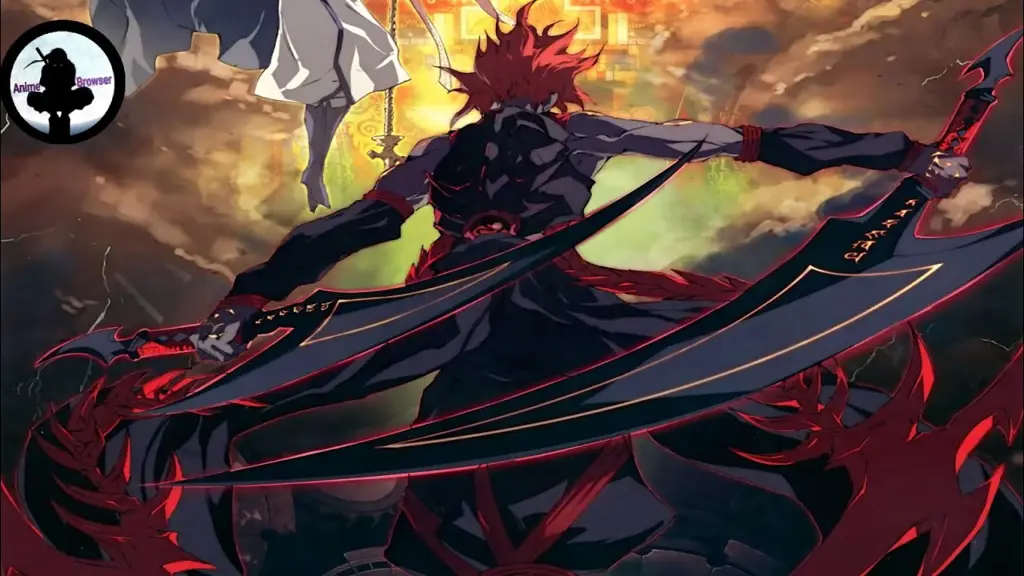 Aksi epik para karakter Pertarungan Pedang Anime