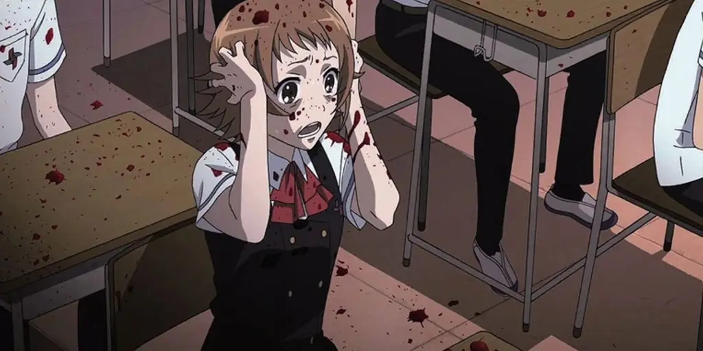 Misteri Tersembunyi di Sekolah Poster anime sekolah bertema misteri