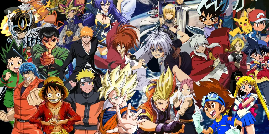 Tokoh Utama yang Kuat Gambar tokoh utama anime