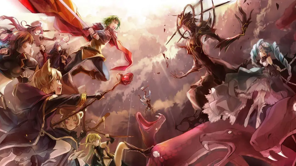 Pertarungan yang spektakuler Gambar adegan pertarungan anime yang epik
