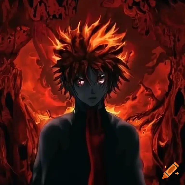 Kekuatan Anime yang Menakjubkan Gambar karakter anime dengan mata yang bersinar