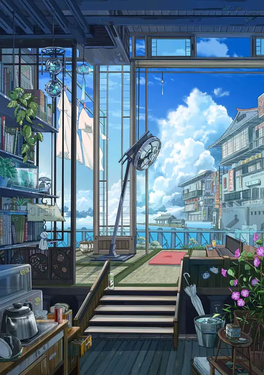 Pembangunan Dunia Anime yang Menakjubkan Gambar yang menggambarkan pembangunan dunia anime