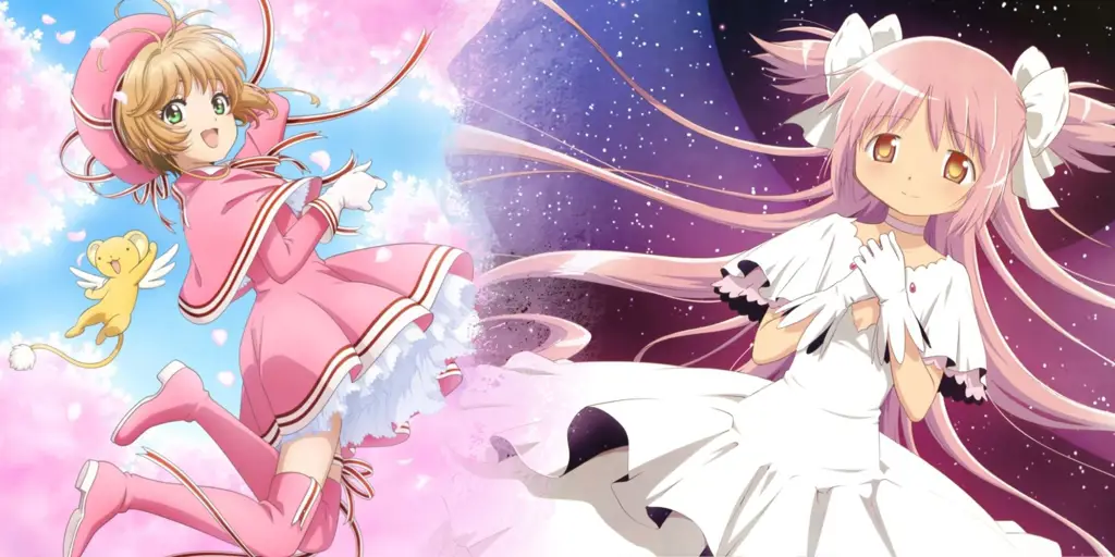 Gadis Sihir yang Kuat Ilustrasi gadis anime dengan kekuatan sihir