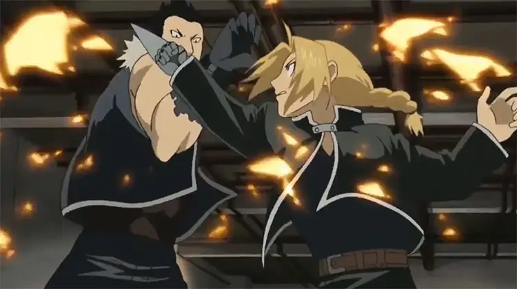 Hasil Pertarungan yang Mengejutkan Gambar adegan pertarungan anime dengan hasil yang tak terduga