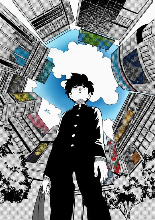 Mob dari Mob Psycho 100 dengan kekuatan psikisnya yang dahsyat