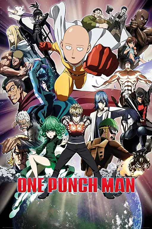 Rekomendasi Anime Overpower 2019 Poster gabungan dari 5 anime overpower terbaik tahun 2019