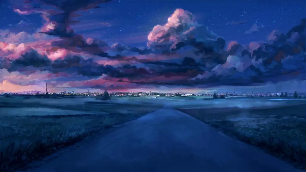 Pemandangan Anime yang Memukau Gambar pemandangan anime yang indah