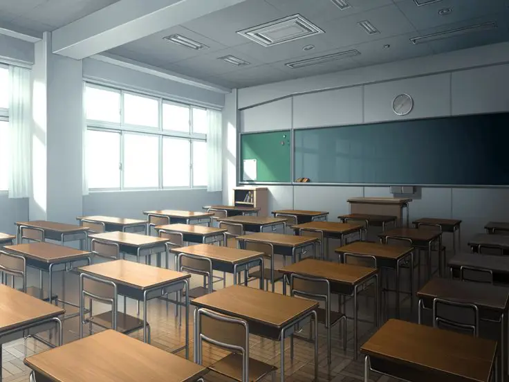 Suasana Sekolah Sihir yang Menawan Pemandangan sekolah sihir anime