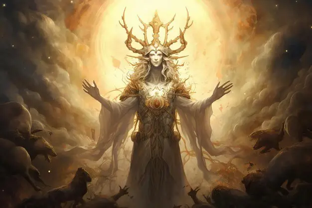 Kekuatan yang Tak Terbatas Ilustrasi karakter fantasi yang sangat kuat