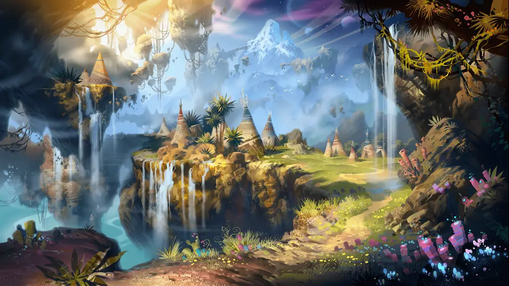 Dunia Fantasi Anime Isekai Gambar dunia fantasi anime yang indah