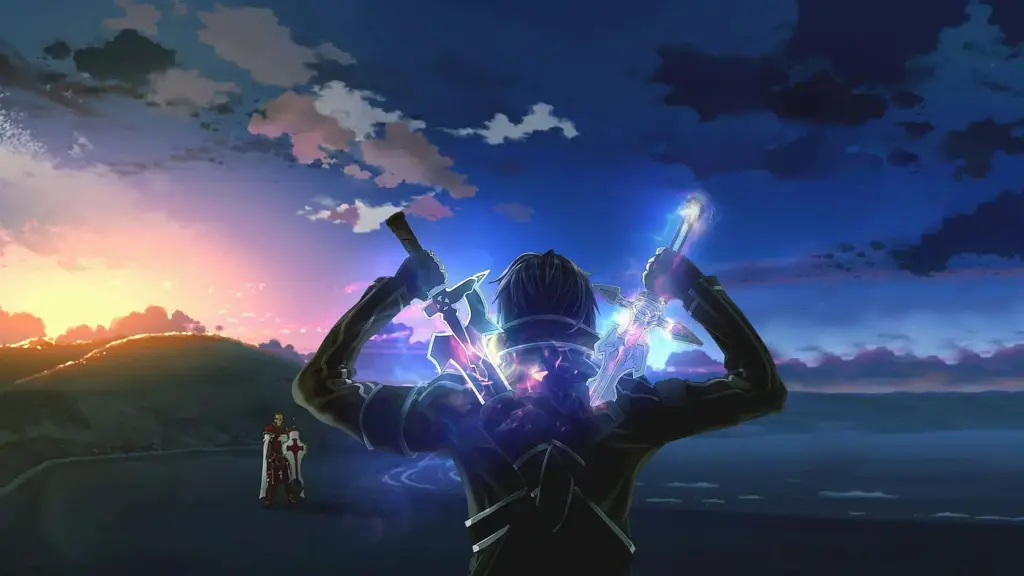 Adegan Pertarungan Anime Isekai Gambar adegan pertarungan anime yang epik