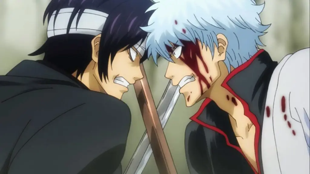 Akasi yang Mendebarkan Pertarungan pedang anime yang epik