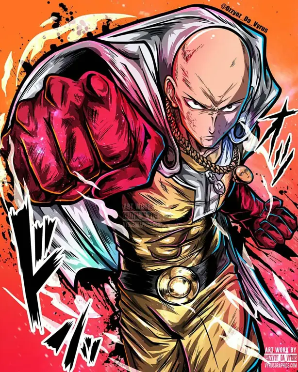 Gambar Saitama dari One Punch Man