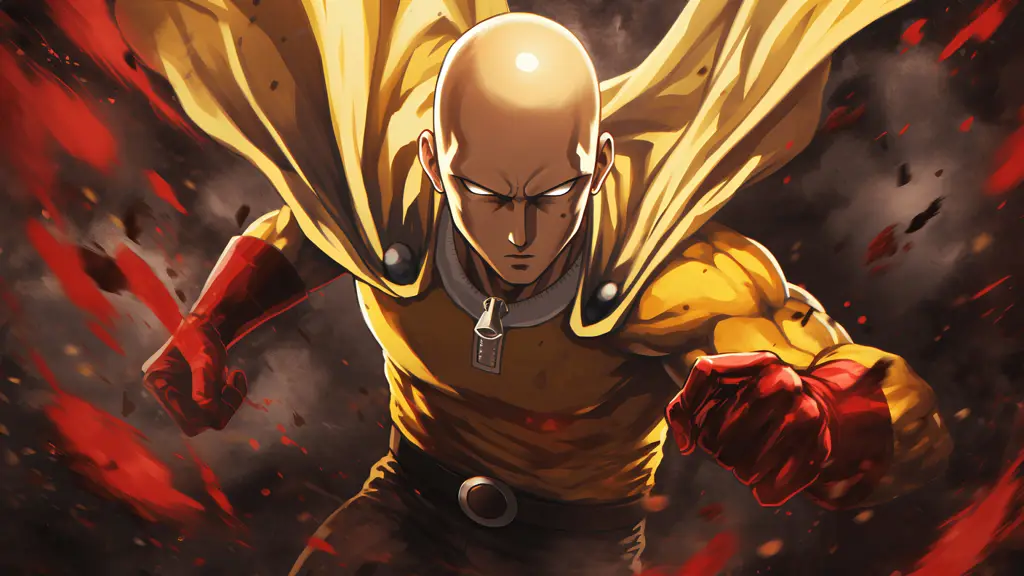 Saitama, sang pahlawan botak yang kuat Gambar Saitama dari One Punch Man