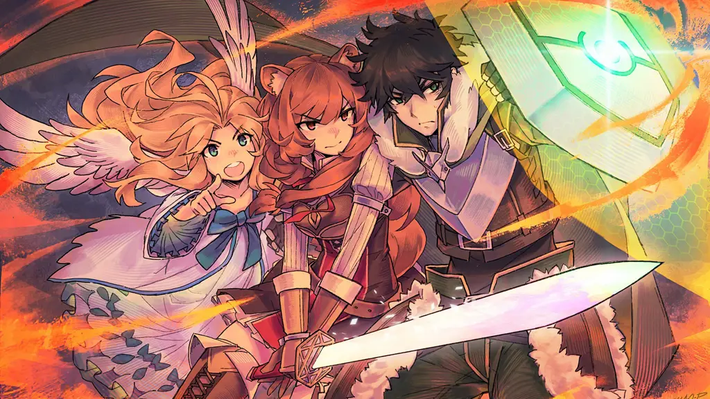 Naofumi, pahlawan dengan perisai Gambar Naofumi Iwatani dari anime The Rising of the Shield Hero
