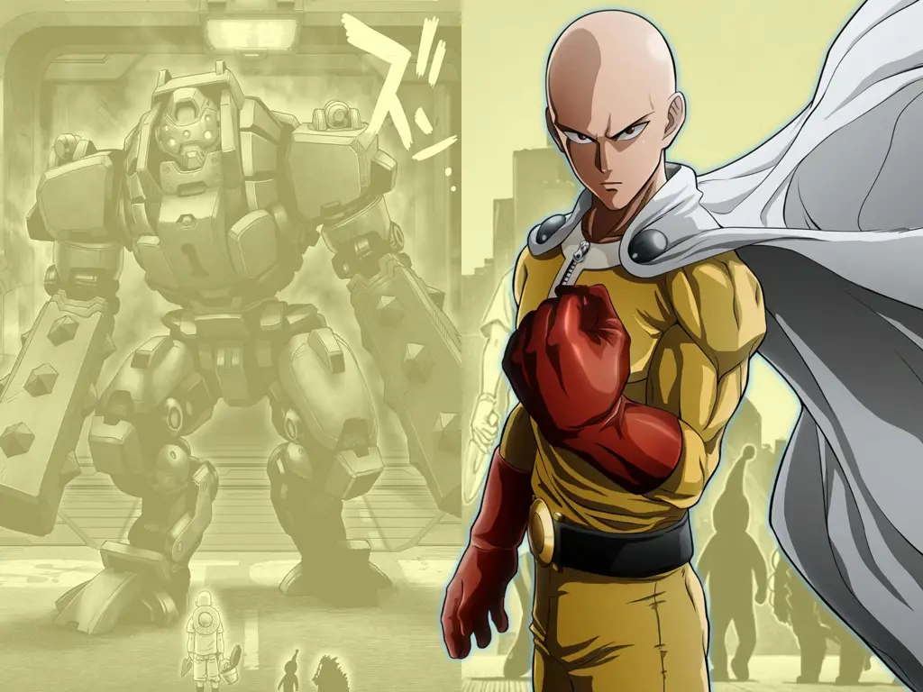 Saitama, Satu Pukulan untuk Menaklukkan Semua Gambar Saitama dari One Punch Man