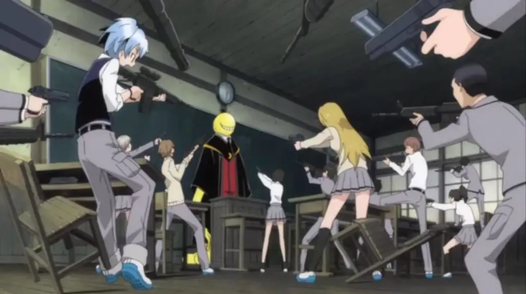 Karakter Anime Overpower yang Lucu Ilustrasi karakter anime dengan kekuatan super dan ekspresi lucu