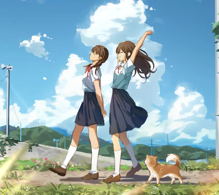 Persahabatan yang Kuat Gambar persahabatan di anime sekolah