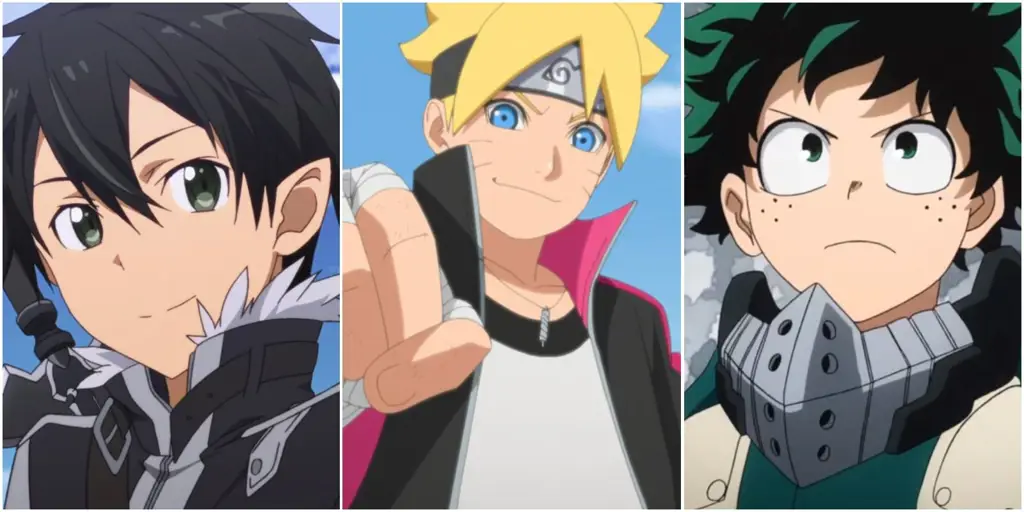 Menikmati Anime Boruto Bersama Teman Karakter Boruto menonton anime bersama-sama