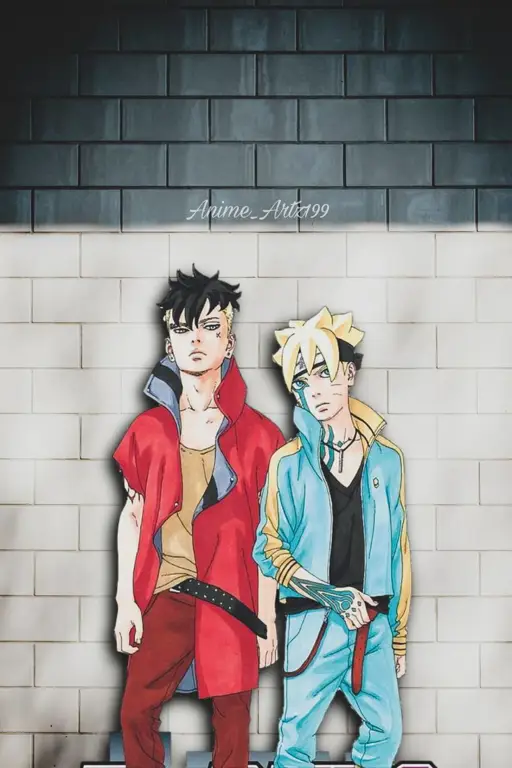 Persahabatan Boruto dan Kawaki Boruto dan Kawaki bersama