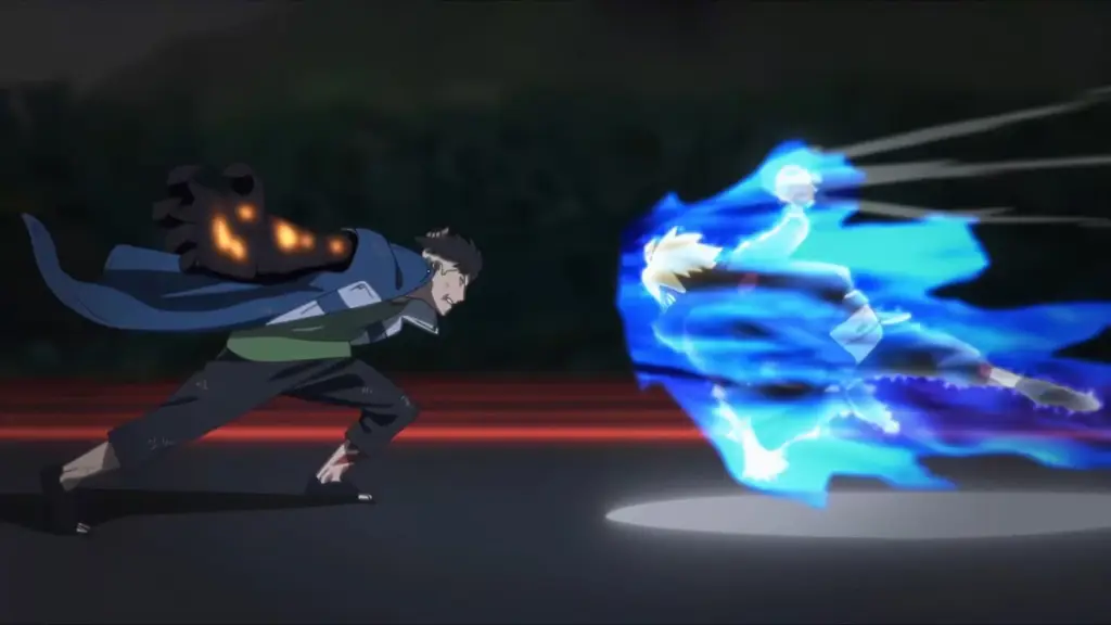 Adegan Pertarungan Menarik dalam Boruto Episode 100 Gambar adegan pertarungan Boruto yang menegangkan