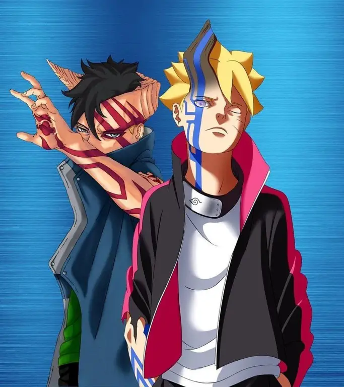 Boruto dan Kawaki dalam Sebuah Misi Gambar Boruto dan Kawaki bersama