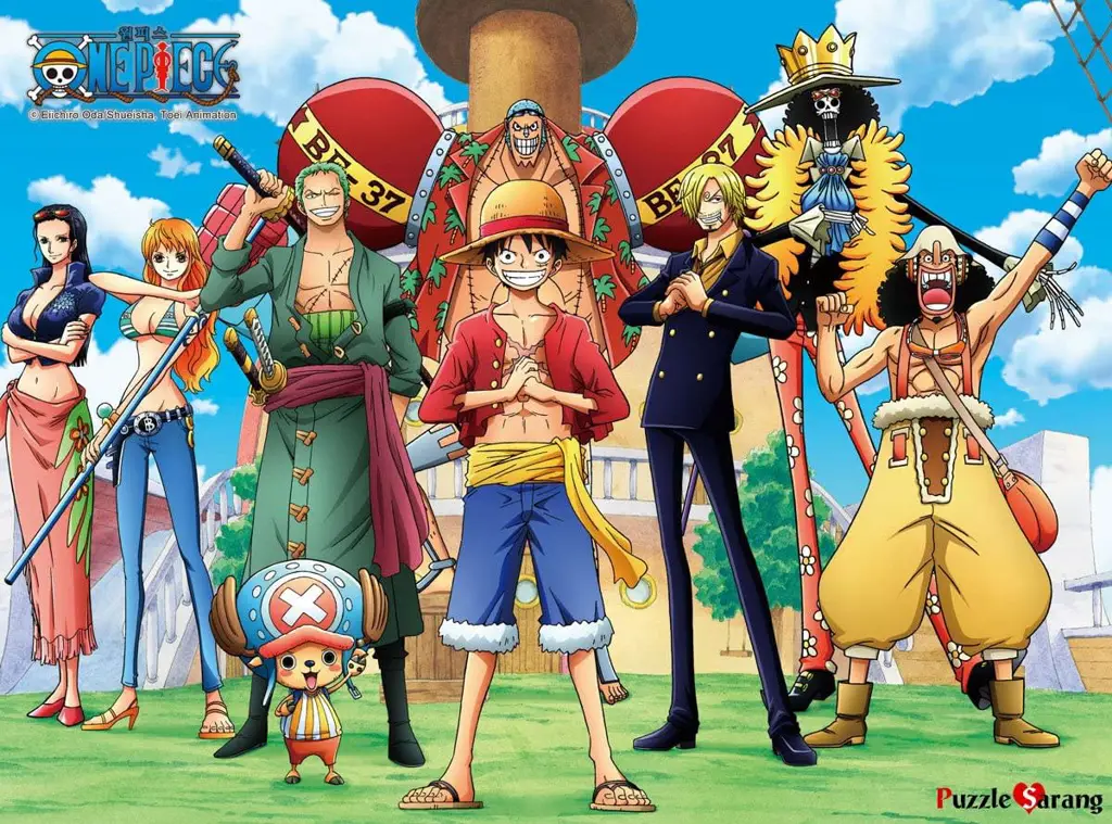 Petualangan Luffy dan Kru Topi Jerami Gambar karakter-karakter One Piece