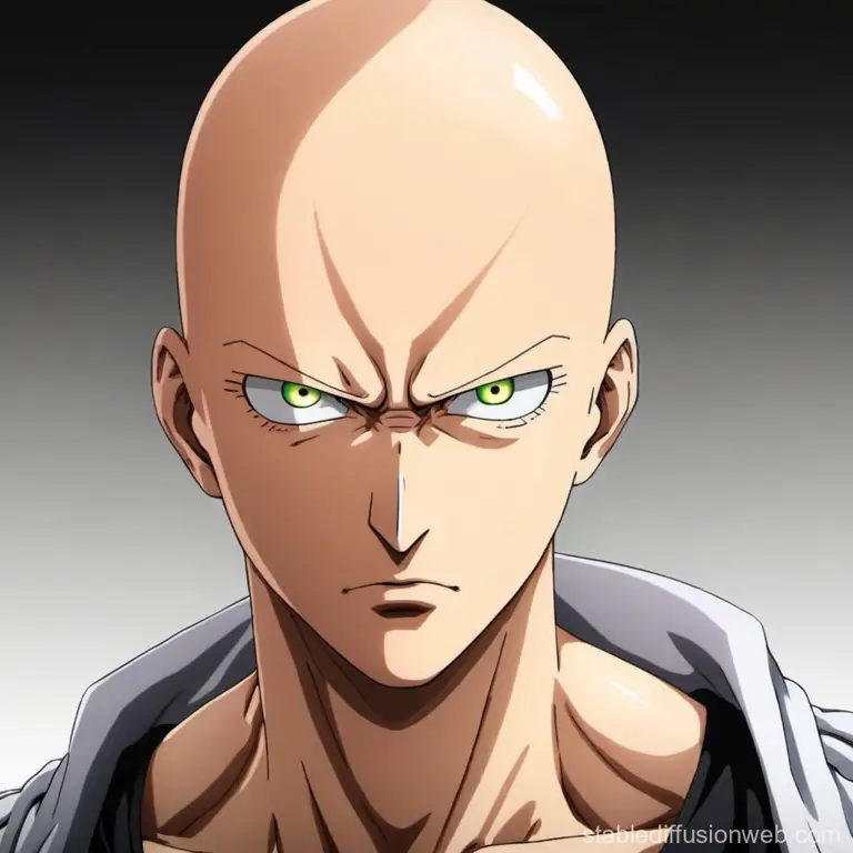 Saitama dalam aksi Saitama, sang pahlawan botak dari One Punch Man