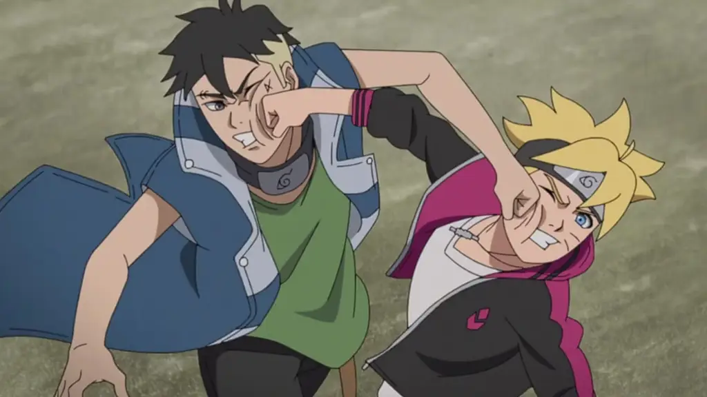 Latihan Keras Boruto dan Kawaki Boruto dan Kawaki berlatih keras