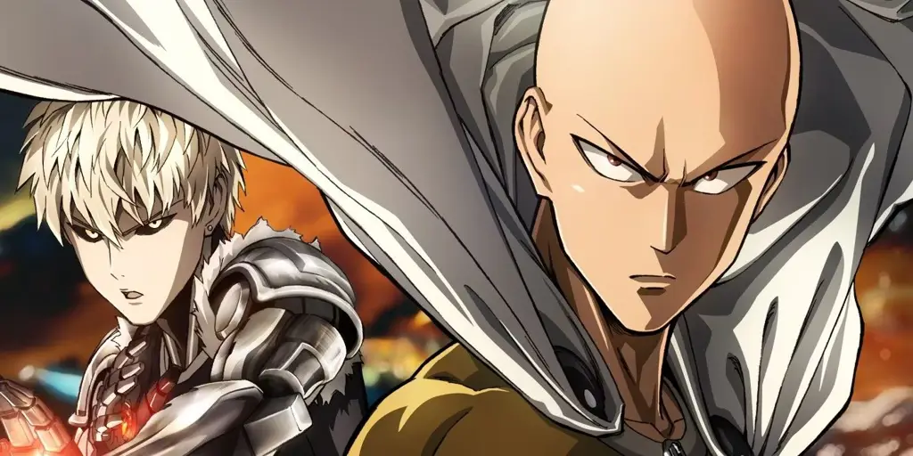 Adegan aksi yang menegangkan dan penuh kejutan Gambar adegan aksi One Punch Man yang seru